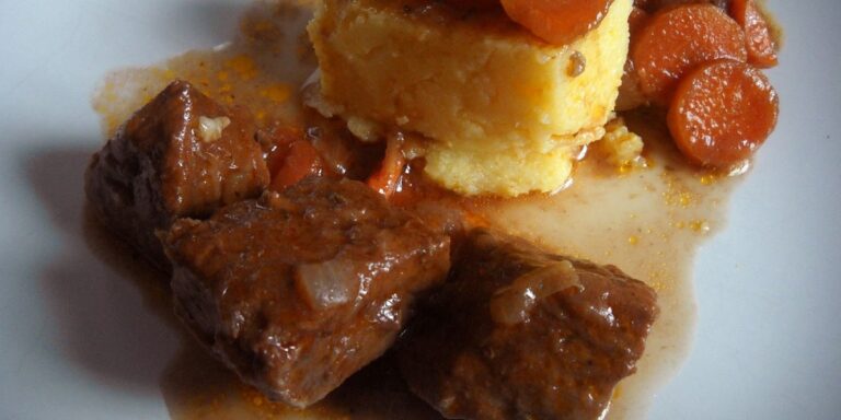 pezzatino di maiale con polenta