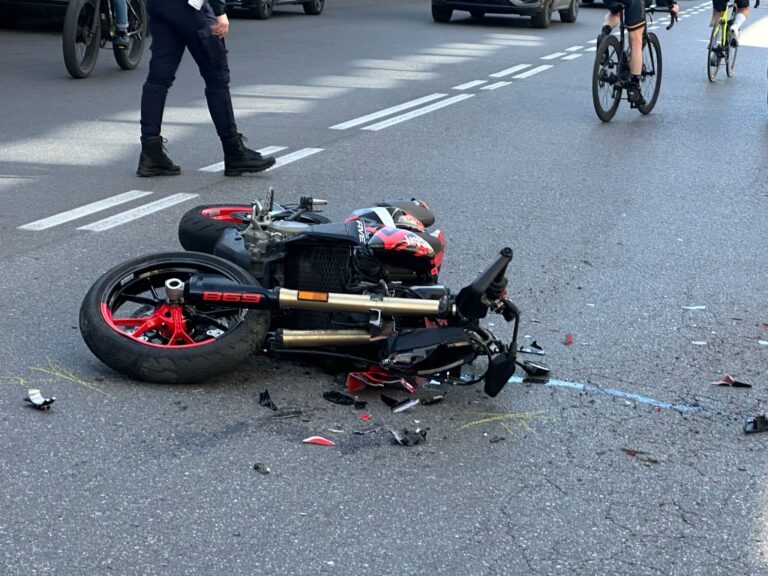 Incidente moto in corso Milano